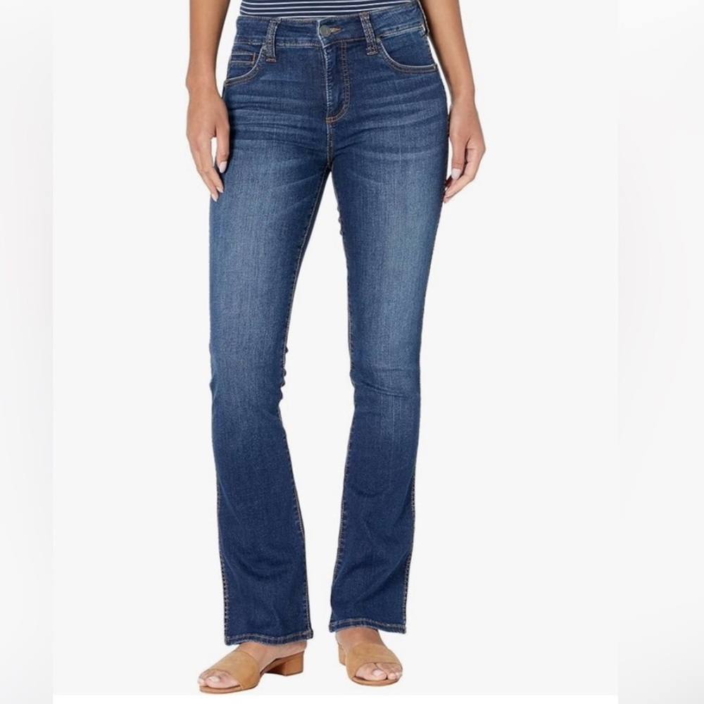 NWOT! Kut From the Kloth Mid Rise Wide Leg Premium Denim Jeans. Size 12 L (Long)